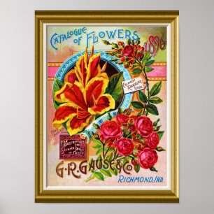 Poster Vintage Seed Catalog