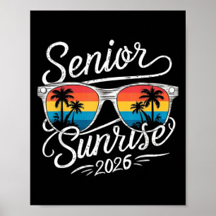 Poster Vintage Senior Sunrise 2026 Aînés De Cl Graduati