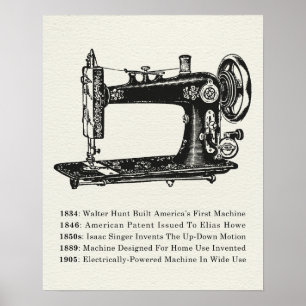 Poster Vintage Sewing Machine