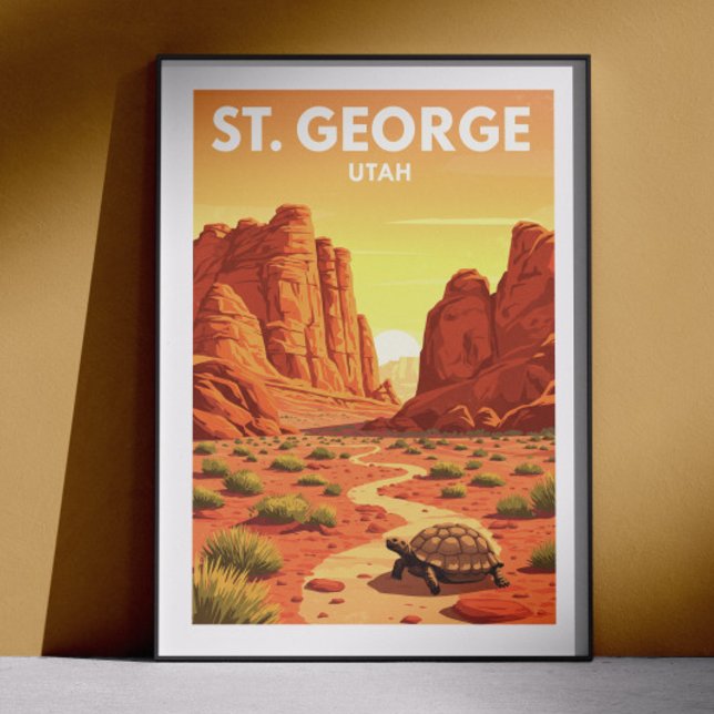 Poster Vintage St. George Utah (Créateur téléchargé)