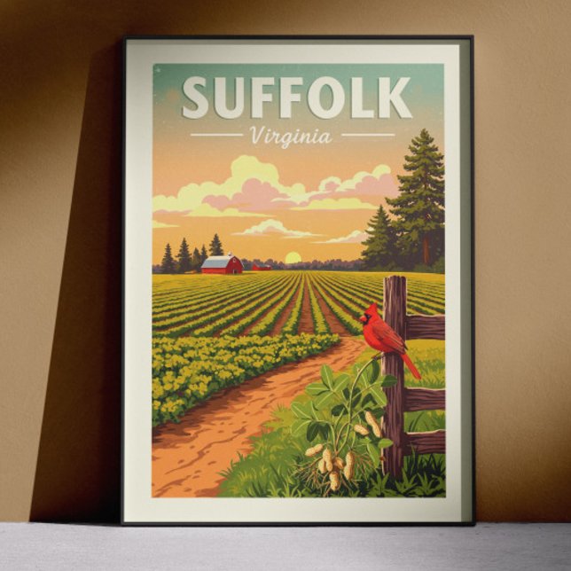 Poster Vintage Suffolk Virginia (Créateur téléchargé)