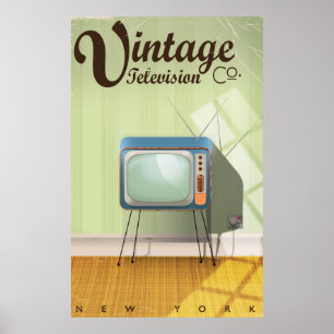 Poster Vintage Television Co. Commercial