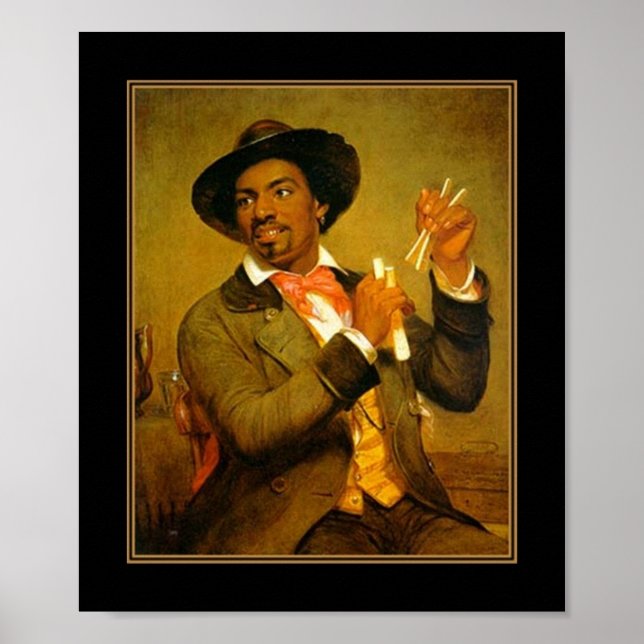 Poster Vintage The Bone Player 2 (Devant)