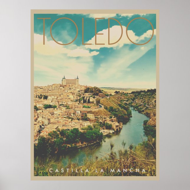 Poster vintage Toledo Travel (Devant)