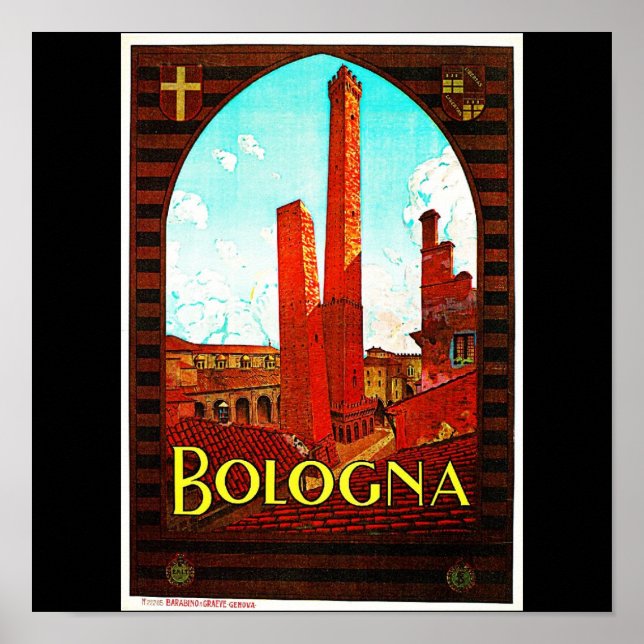 Poster Vintage Travel-Bologna (Vorne)