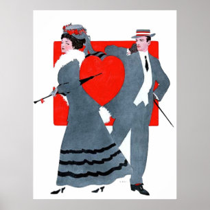 Poster Vintage Valentine Couple