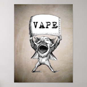 Poster vintage Vape haute qualité