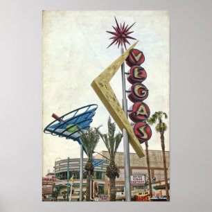Poster vintage Vegas Neon