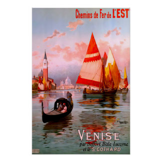 poster vintage Venice Travel