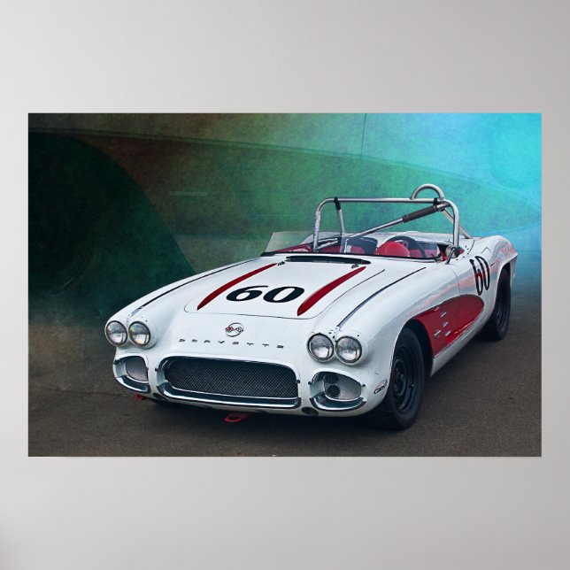 Poster vintage Vette (Devant)