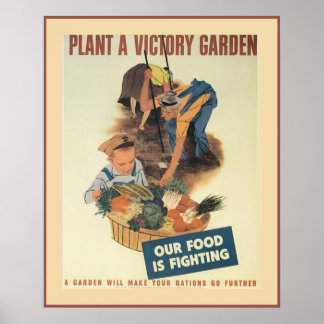 Poster Vintage Victory Garden