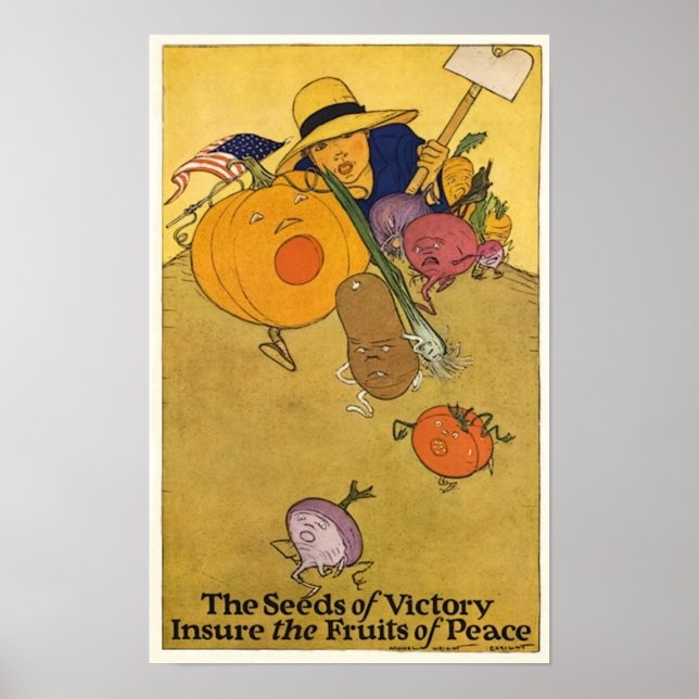 Poster vintage Victory Garden (Devant)