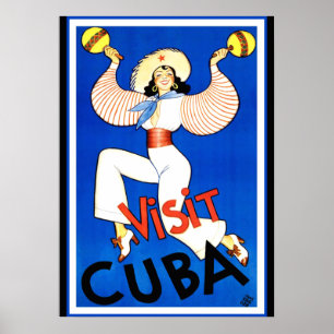 Poster Vintage - Visiter Cuba