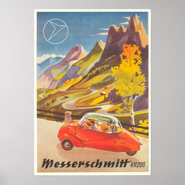 Poster Vintage voyage - Allemagne (Devant)