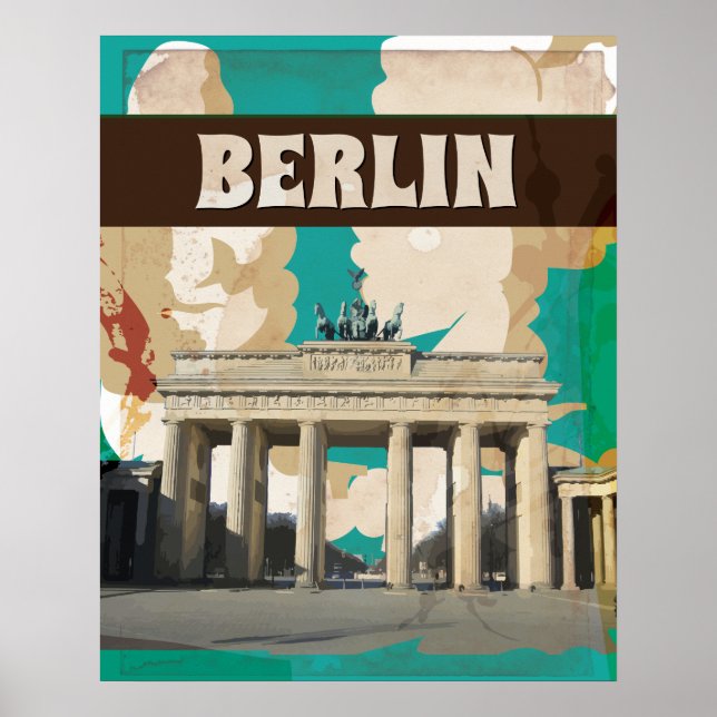 Poster Vintage voyage de Berlin (Devant)