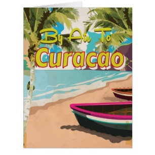 Poster Vintage voyage de Curacao