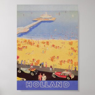 Poster Vintage voyage de Hollande