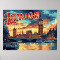 Vintage voyage de Londres