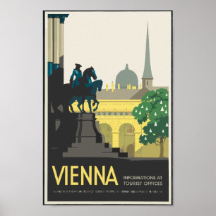 Poster Vintage voyage de Vienne