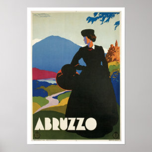 Poster Vintage voyage des Abruzzes