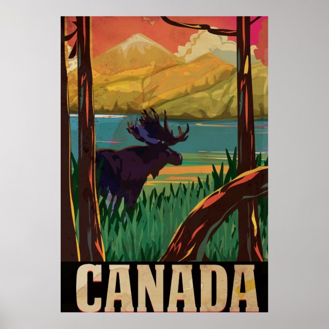 Poster Vintage voyage du Canada (Devant)