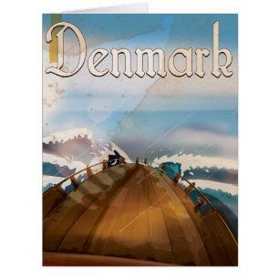 Poster Vintage voyage du Danemark