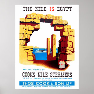 Poster Vintage voyage - Egypt Nile