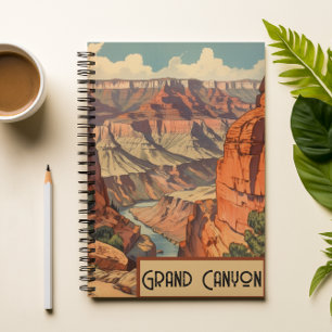 Poster Vintage voyage Grand Canyon Colorado River