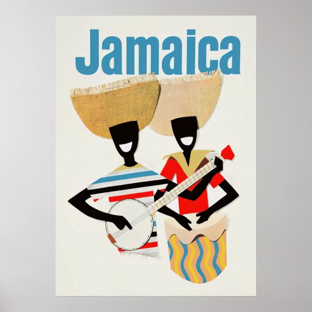 Poster Vintage voyage jamaïcain (Devant)