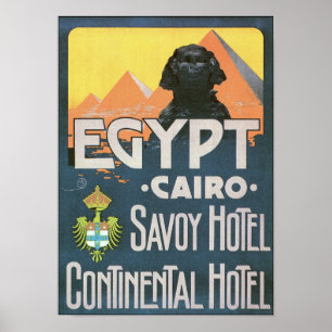 Poster Vintage voyage - Le Caire Egypte