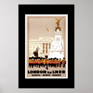 Poster Vintage voyage Londres
