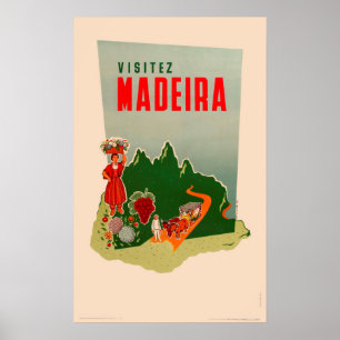 Poster Vintage voyage - Madeira