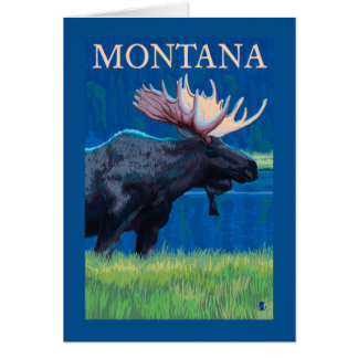Poster Vintage voyage MontanaMoose