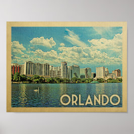 Poster Vintage voyage Orlando