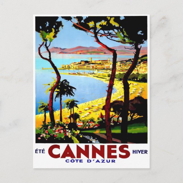 Poster Vintage voyage pour France Carte postale (Devant)