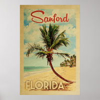 Vintage voyage Sanford Palm Tree