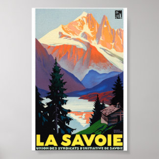 Poster Vintage voyage - Savoie - La Savoie France