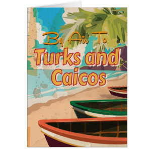 Poster Vintage voyage Turks and Caicos