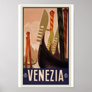 Poster Vintage voyage - Visiter le Venezuela