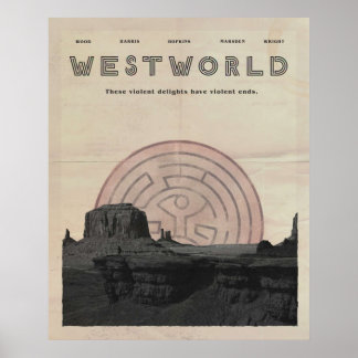 Poster Vintage Westworld