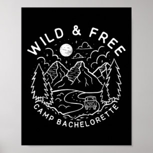 Poster Vintage Wild & Camp libre Bachelorette Party M