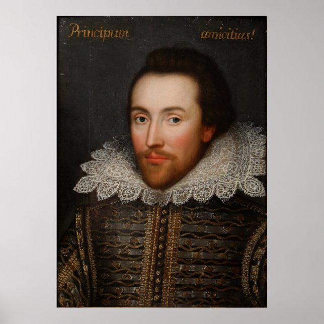 Poster Vintage William Shakespeare Portrait (Devant)