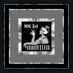 Poster Vintage Wine Bar Art Deco<br><div class="desc">Poster Vintage Wine Bar Art Deco</div>
