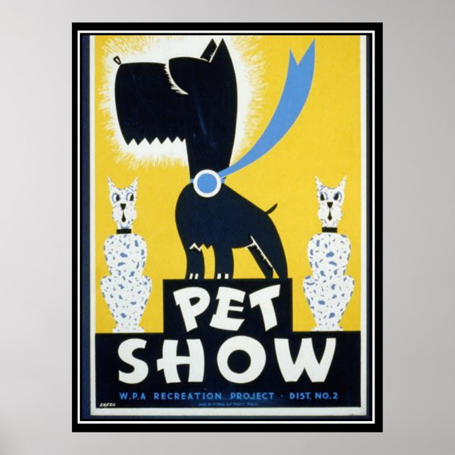 Poster vintage WPA Poster Show Imprimer (Devant)
