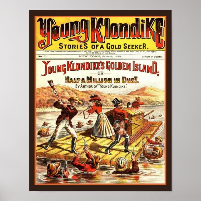 Poster Vintage Young Klondike Gold Chercher (Devant)