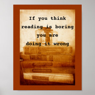 Poster Vintager Foto-Art mit Text-Zitat