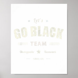 Poster Vintages Allons Black Team Summer Camp Couleur Gag