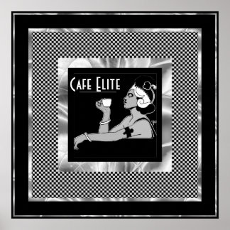 Poster Vintages Café Elite