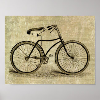 Poster: Vintages Fahrrad Poster