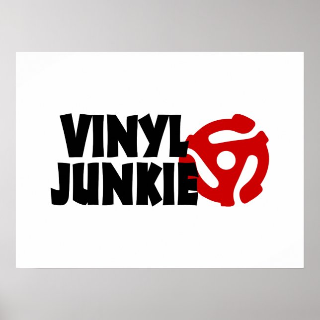 Poster Vinyl Junkie (Devant)